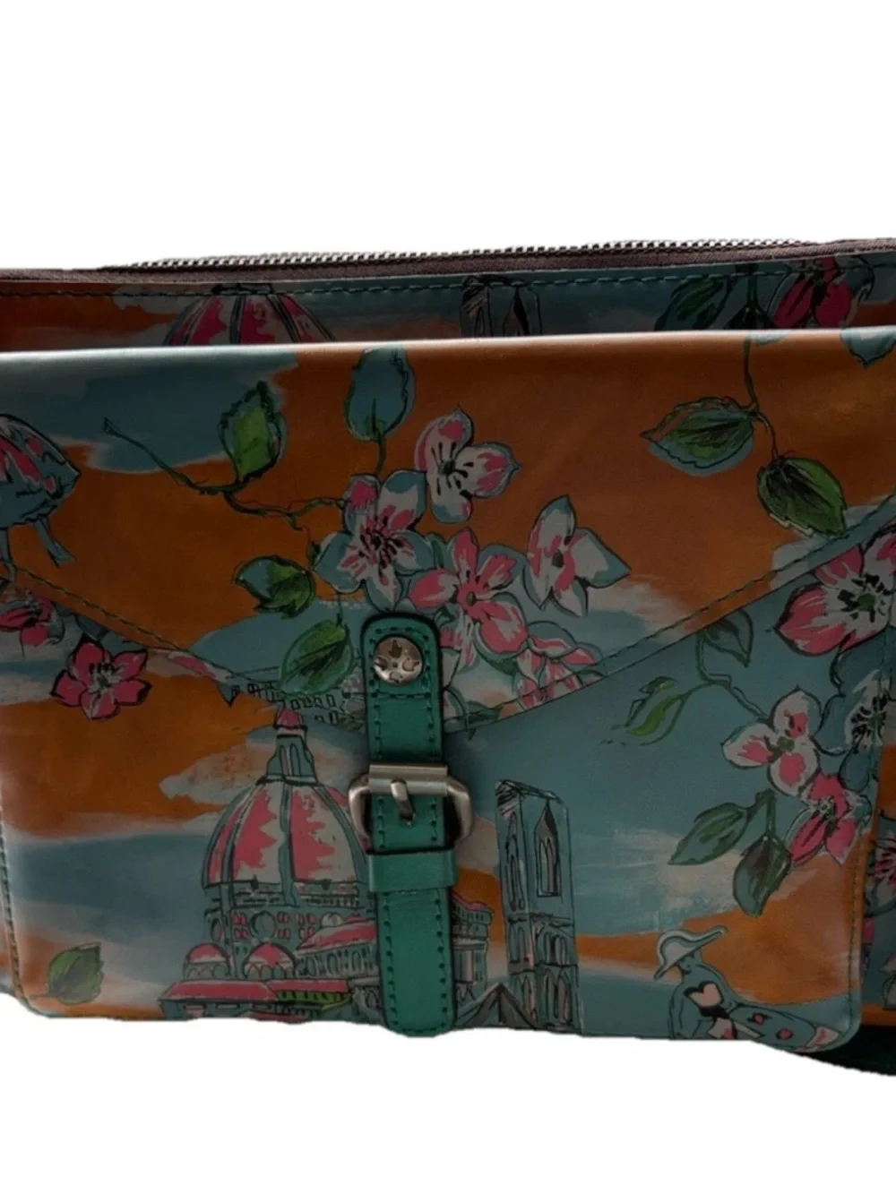 NWT $189 Patricia Nash Beautiful Girl Avellino Floral Crossbody Bag - Picture 2 of 4